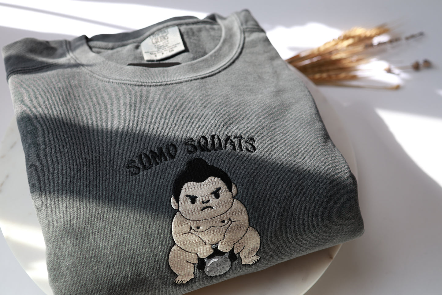 Sumo Squats Embroidered Sweatshirt - Unisex