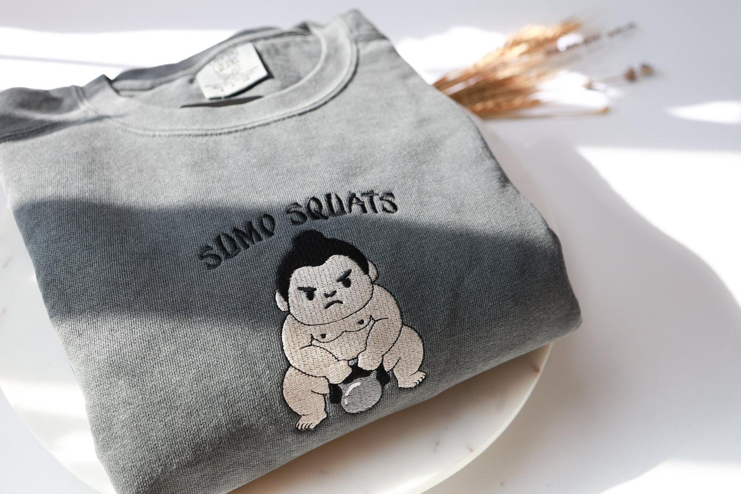 Sumo Squats Embroidered Sweatshirt - Unisex
