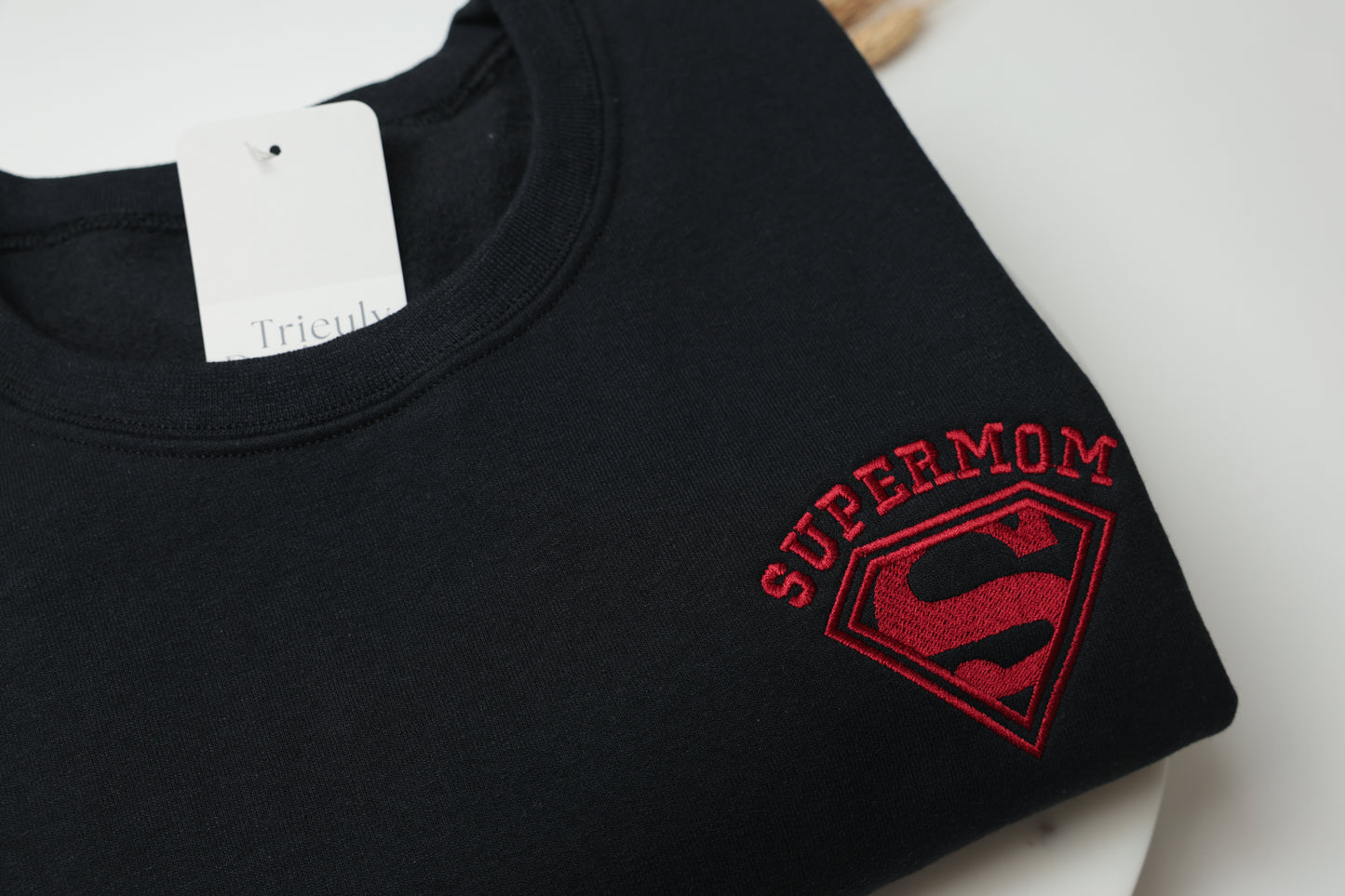 Supermom Embroidered Sweatshirt and Hoodie - Customizable