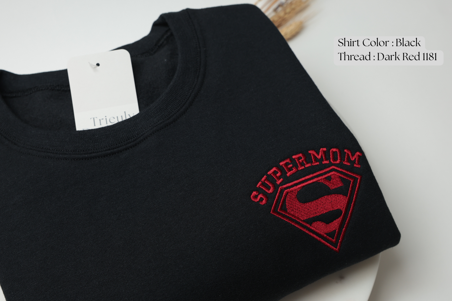 Supermom Embroidered Sweatshirt and Hoodie - Customizable