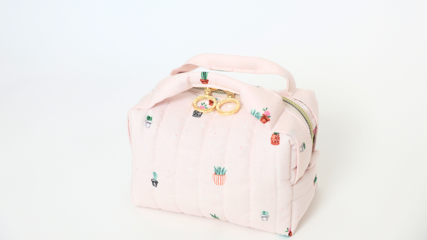 Signature Collection | Handmade Top Handle Carry All Bags - Pink Garden