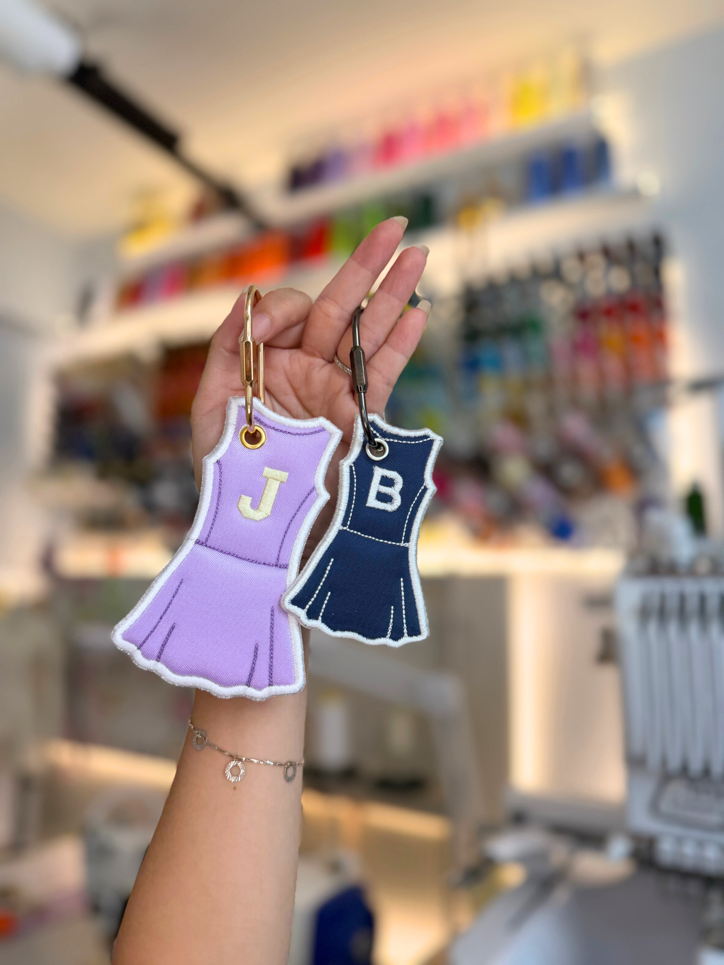 Instant Download | Tennis Dress ITH Bag Tag Embroidery File | Two Sizes