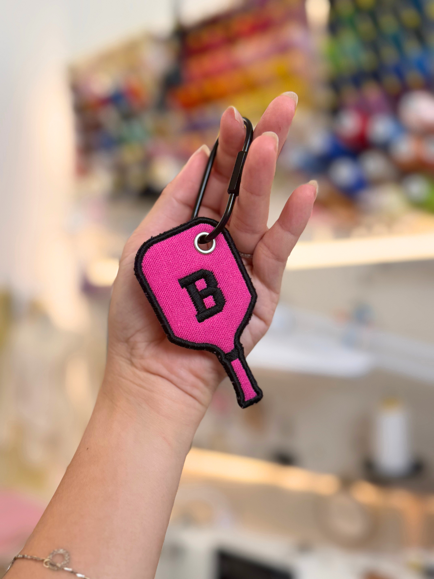 Instant Download | Pickleball Paddle ITH Bag Tag Embroidery File