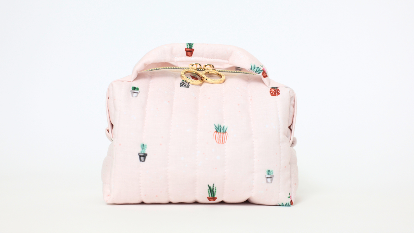 Signature Collection | Handmade Top Handle Carry All Bags - Pink Garden