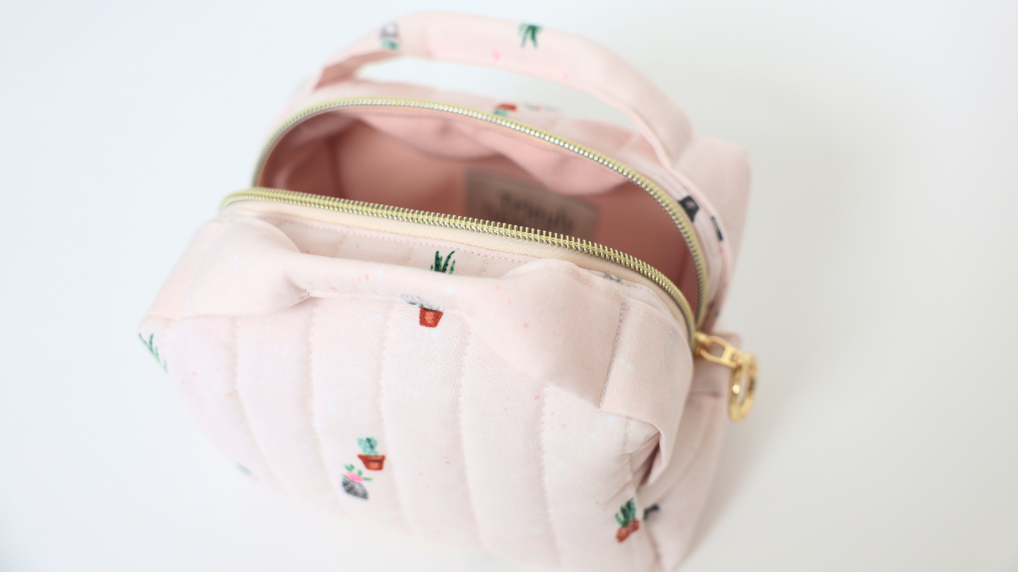 Signature Collection | Handmade Top Handle Carry All Bags - Pink Garden