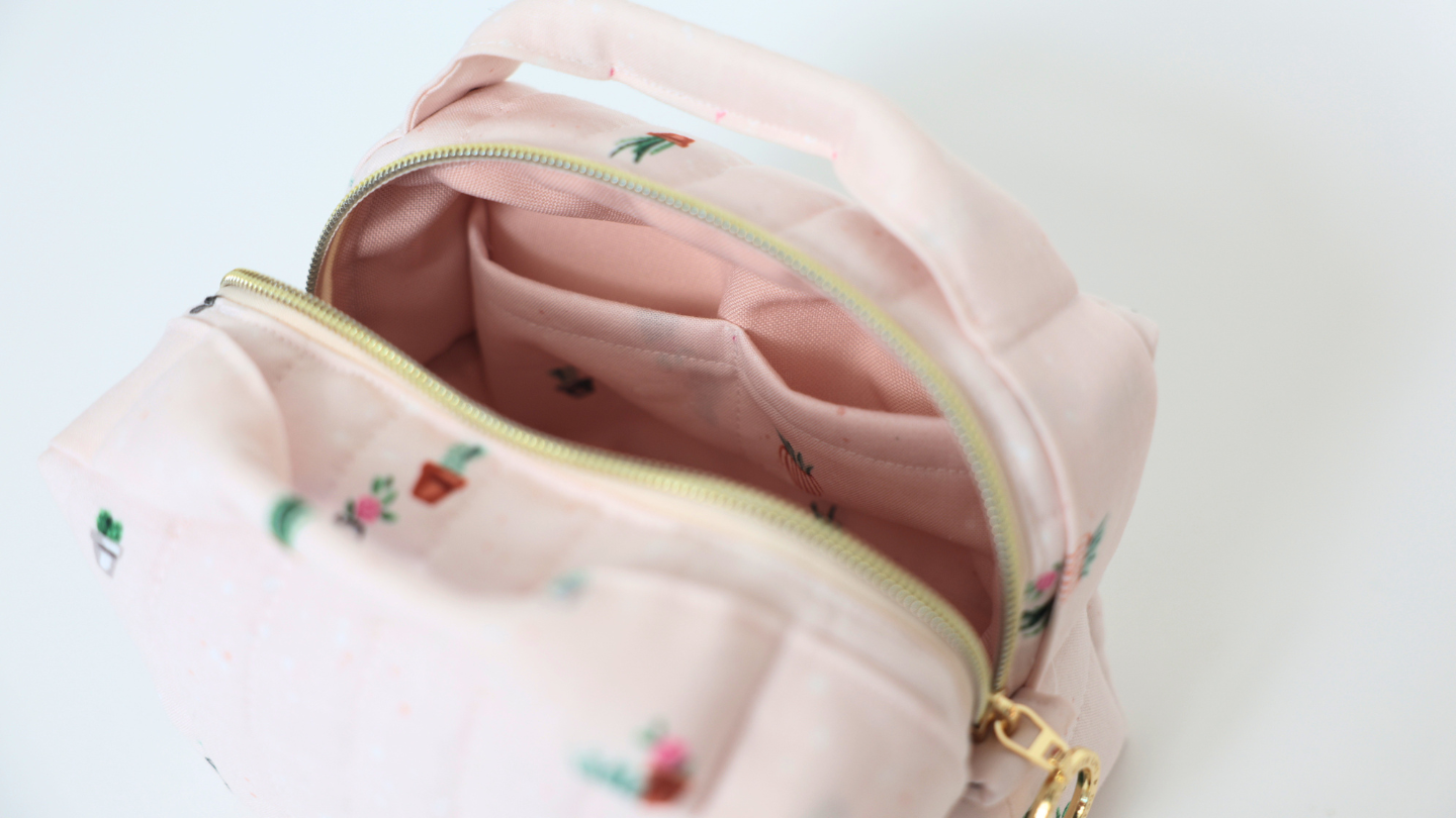 Signature Collection | Handmade Top Handle Carry All Bags - Pink Garden