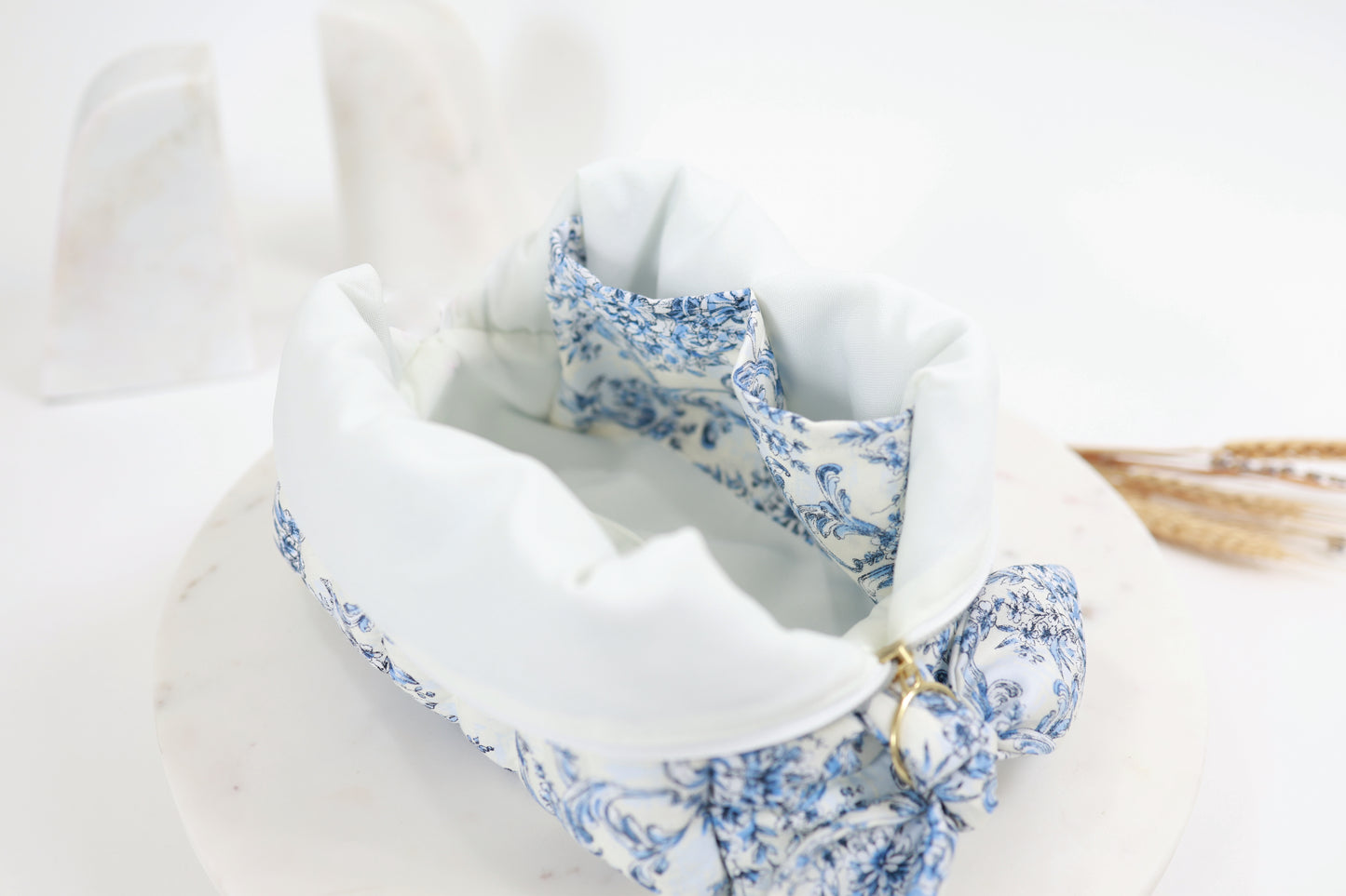 Blue Crown Floral | Handmade Carry All Bags
