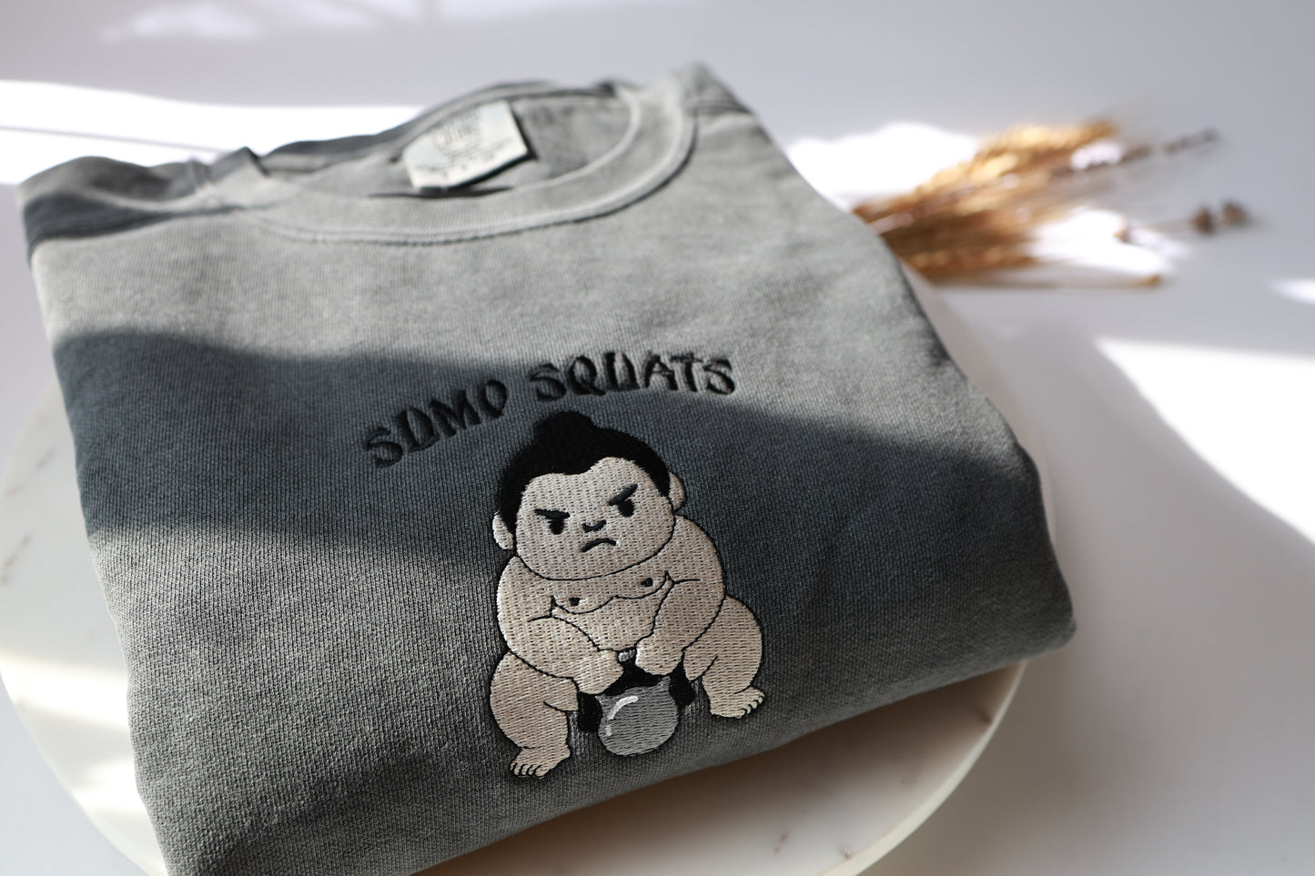 Sumo Squats Embroidered Sweatshirt - Unisex