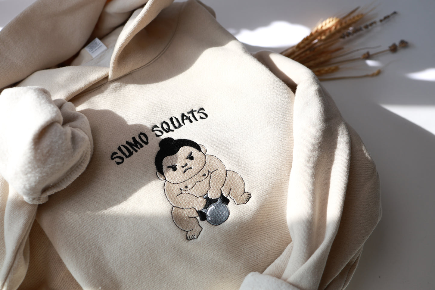 Sumo Squats Embroidered Hoodies - Unisex
