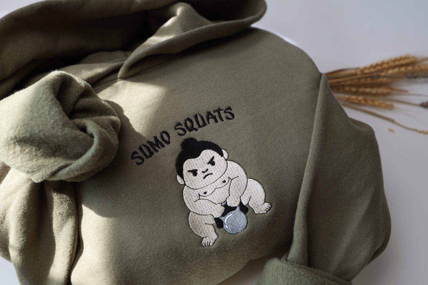 Sumo Squats Embroidered Hoodies - Unisex