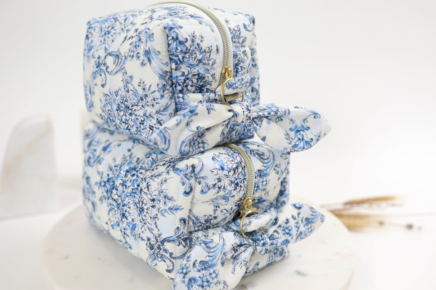 Blue Crown Floral | Handmade Carry All Bags