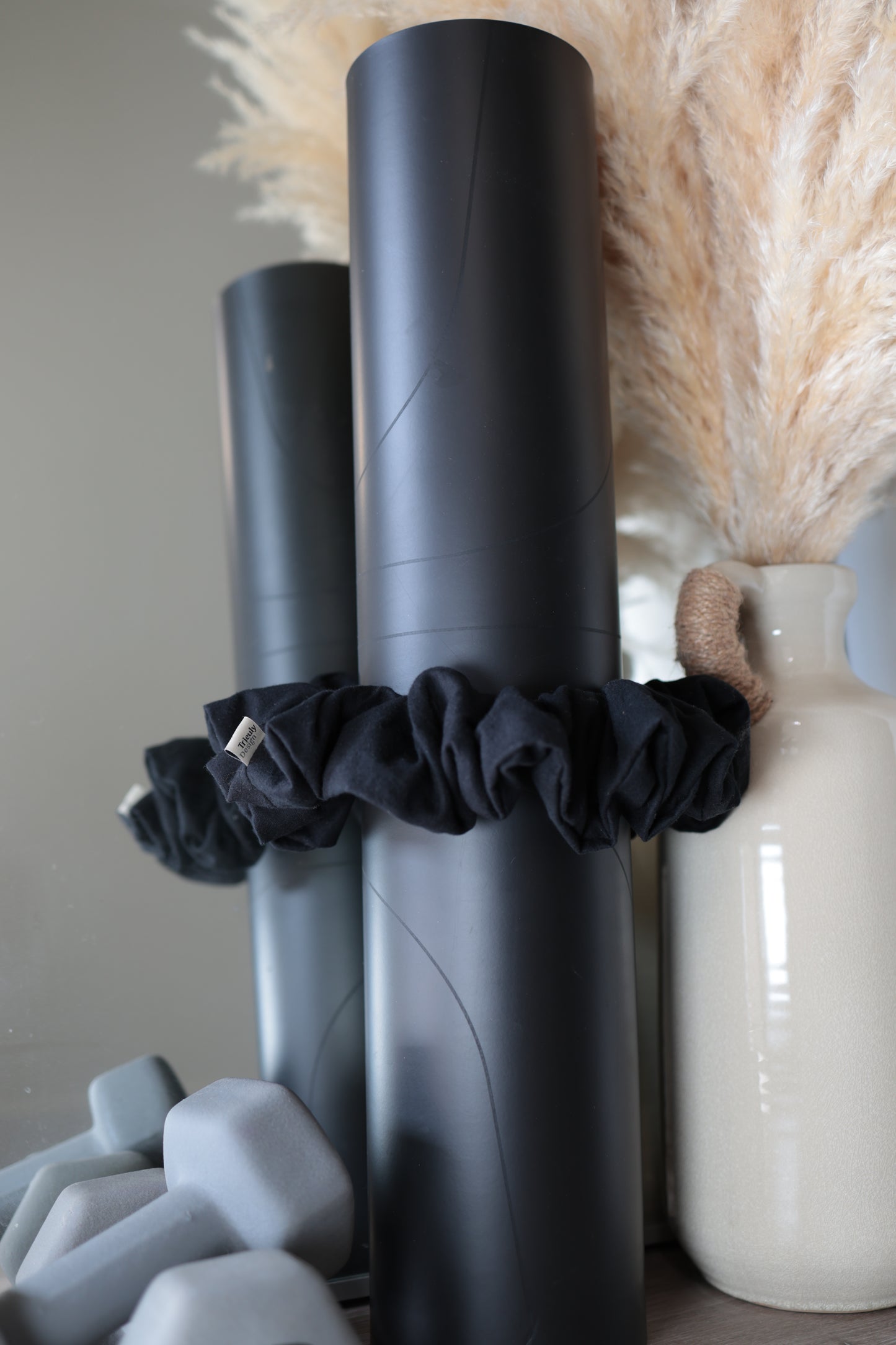 Classic Black | Yoga Mat Scrunchie