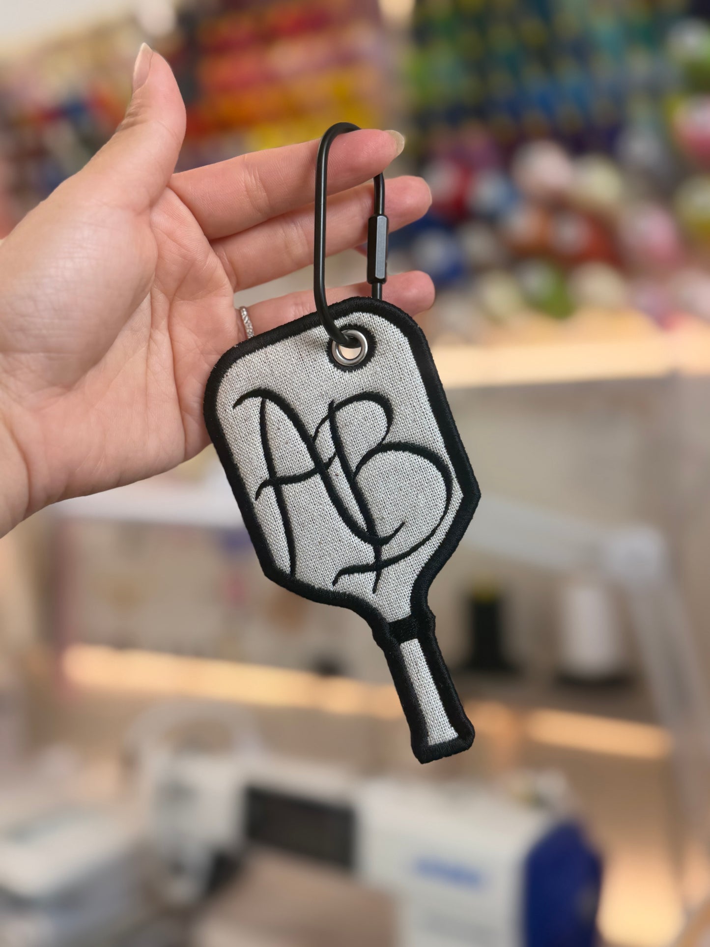 Custom Pickleball Paddle Bag Tag | Hand-Drawn Calligraphy | Personalized Gift for Pickleball Players