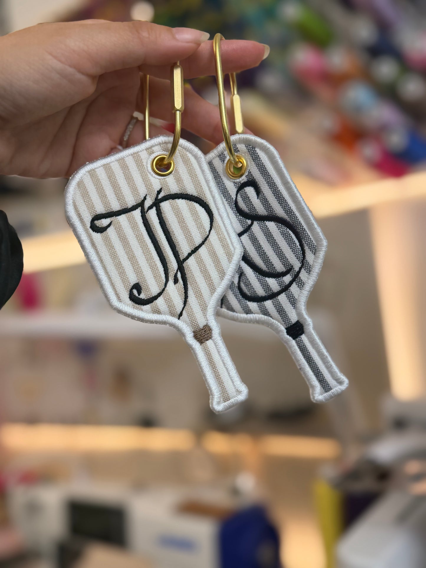 Custom Pickleball Paddle Bag Tag | Hand-Drawn Calligraphy | Personalized Gift for Pickleball Players