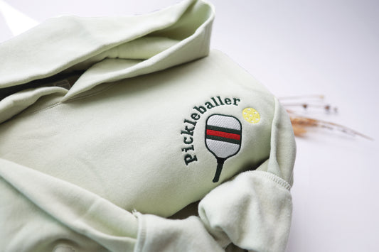 Pickleballer Customizable Embroidered Sweatshirts and Hoodies